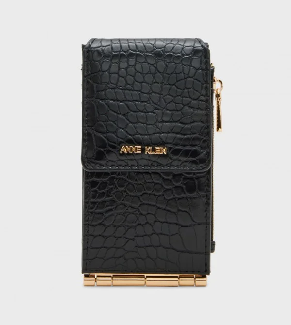 Anne Klein Croc Textured Long Wallet